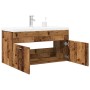 Mueble baño con lavabo integrado madera envejecida de , Muebles de baño - Ref: Foro24-3328585, Precio: 234,85 €, Descuento: %