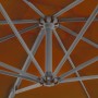 Sombrilla voladiza con palo de aluminio terracota 250x250 cm de vidaXL, Sombrillas - Ref: Foro24-312305, Precio: 97,01 €, Des...