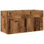 Mueble baño con lavabo integrado madera envejecida de , Muebles de baño - Ref: Foro24-3328585, Precio: 234,85 €, Descuento: %