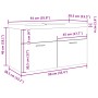 Mueble baño con lavabo integrado madera envejecida de , Muebles de baño - Ref: Foro24-3328585, Precio: 234,85 €, Descuento: %