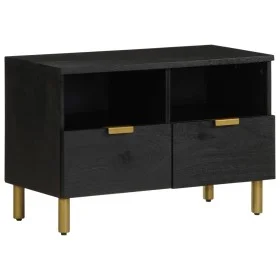 Mueble de TV madera de ingeniería negro 70x33x46 cm by , CD and DVD storage - Ref: Foro24-4017649, Price: 88,27 €, Discount: %