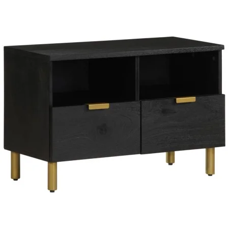 Mueble de TV madera de ingeniería negro 70x33x46 cm by , CD and DVD storage - Ref: Foro24-4017649, Price: 88,27 €, Discount: %