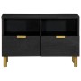 Mueble de TV madera de ingeniería negro 70x33x46 cm de , Almacenamiento para CD y DVD - Ref: Foro24-4017649, Precio: 89,41 €,...
