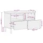 Mueble de TV madera de ingeniería negro 70x33x46 cm by , CD and DVD storage - Ref: Foro24-4017649, Price: 88,27 €, Discount: %