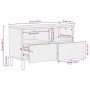 Mueble de TV madera de ingeniería negro 70x33x46 cm de , Almacenamiento para CD y DVD - Ref: Foro24-4017649, Precio: 89,41 €,...