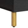 Mesita de noche madera maciza de ingeniería negra 40x33x46 cm de , Mesitas de noche - Ref: Foro24-4017654, Precio: 59,73 €, D...
