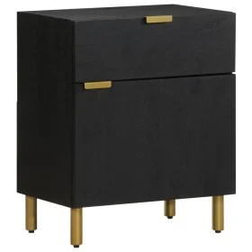 Mesita de noche madera de ingeniería negra 50x33x60 cm de , Mesitas de noche - Ref: Foro24-4017656, Precio: 74,86 €, Descuent...