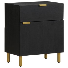 Mesita de noche madera de ingeniería negra 50x33x60 cm de , Mesitas de noche - Ref: Foro24-4017656, Precio: 75,81 €, Descuent...