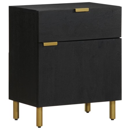 Mesita de noche madera de ingeniería negra 50x33x60 cm de , Mesitas de noche - Ref: Foro24-4017656, Precio: 75,81 €, Descuent...