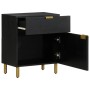 Mesita de noche madera de ingeniería negra 50x33x60 cm de , Mesitas de noche - Ref: Foro24-4017656, Precio: 75,81 €, Descuent...