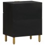 Mesita de noche madera de ingeniería negra 50x33x60 cm de , Mesitas de noche - Ref: Foro24-4017656, Precio: 75,81 €, Descuent...
