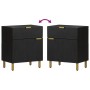 Mesita de noche madera de ingeniería negra 50x33x60 cm de , Mesitas de noche - Ref: Foro24-4017656, Precio: 75,81 €, Descuent...