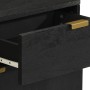 Mesita de noche madera de ingeniería negra 50x33x60 cm de , Mesitas de noche - Ref: Foro24-4017656, Precio: 75,81 €, Descuent...