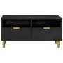 Mesa de centro madera de ingeniería negra 80x54x40 cm de , Mesas de centro - Ref: Foro24-4017661, Precio: 131,55 €, Descuento: %