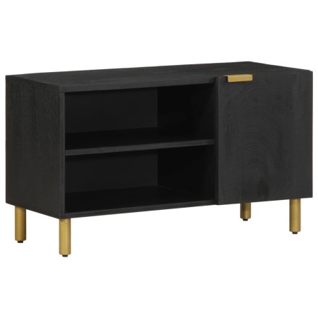 Mueble de TV madera de ingeniería negro 80x33x46 cm de , Almacenamiento para CD y DVD - Ref: Foro24-4017663, Precio: 82,24 €,...