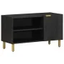 Mueble de TV madera de ingeniería negro 80x33x46 cm de , Almacenamiento para CD y DVD - Ref: Foro24-4017663, Precio: 81,13 €,...