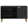 Mueble de TV madera de ingeniería negro 80x33x46 cm de , Almacenamiento para CD y DVD - Ref: Foro24-4017663, Precio: 82,24 €,...