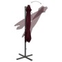 Sombrilla voladiza con poste y luces LED burdeos 300 cm de vidaXL, Sombrillas - Ref: Foro24-312334, Precio: 191,20 €, Descuen...