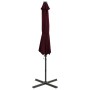 Sombrilla voladiza con poste y luces LED burdeos 300 cm de vidaXL, Sombrillas - Ref: Foro24-312334, Precio: 191,20 €, Descuen...