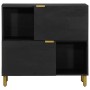 Aparador de madera de ingeniería negro 80x33x75 cm de , Almacenamiento para CD y DVD - Ref: Foro24-4017675, Precio: 105,94 €,...