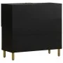 Aparador de madera de ingeniería negro 80x33x75 cm von , CD- und DVD-Speicher - Ref: Foro24-4017675, Preis: 104,58 €, Rabatt: %