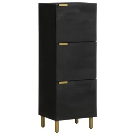 Aparador alto de madera de ingeniería negro 40x33x110 cm de , Almacenamiento para CD y DVD - Ref: Foro24-4017677, Precio: 108...