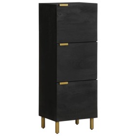 Aparador alto de madera de ingeniería negro 40x33x110 cm de , Almacenamiento para CD y DVD - Ref: Foro24-4017677, Precio: 110...