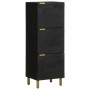 Aparador alto de madera de ingeniería negro 40x33x110 cm de , Almacenamiento para CD y DVD - Ref: Foro24-4017677, Precio: 110...