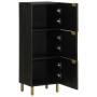Aparador alto de madera de ingeniería negro 40x33x110 cm de , Almacenamiento para CD y DVD - Ref: Foro24-4017677, Precio: 110...