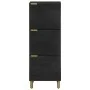 Aparador alto de madera de ingeniería negro 40x33x110 cm de , Almacenamiento para CD y DVD - Ref: Foro24-4017677, Precio: 108...