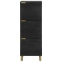 Aparador alto de madera de ingeniería negro 40x33x110 cm de , Almacenamiento para CD y DVD - Ref: Foro24-4017677, Precio: 110...