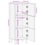 Aparador alto de madera de ingeniería negro 40x33x110 cm de , Almacenamiento para CD y DVD - Ref: Foro24-4017677, Precio: 110...
