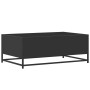 Mesa de centro de madera ingeniería y metal negro 90x57x35 cm de , Mesas de centro - Ref: Foro24-848754, Precio: 69,90 €, Des...
