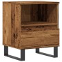 Mesita de noche madera ingeniería madera envejecida 40x35x50 cm de , Mesitas de noche - Ref: Foro24-857376, Precio: 55,30 €, ...