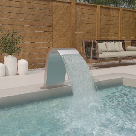 Fuente de piscina de acero inoxidable 304 50x30x60 cm de vidaXL, Fuentes y cascadas - Ref: Foro24-148880, Precio: 255,79 €, D...