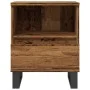 Mesita de noche madera ingeniería madera envejecida 40x35x50 cm de , Mesitas de noche - Ref: Foro24-857376, Precio: 54,40 €, ...