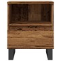 Mesita de noche madera ingeniería madera envejecida 40x35x50 cm de , Mesitas de noche - Ref: Foro24-857376, Precio: 55,30 €, ...
