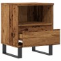 Mesita de noche madera ingeniería madera envejecida 40x35x50 cm de , Mesitas de noche - Ref: Foro24-857376, Precio: 55,30 €, ...