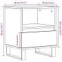 Mesita de noche madera ingeniería madera envejecida 40x35x50 cm de , Mesitas de noche - Ref: Foro24-857376, Precio: 54,40 €, ...