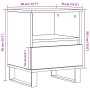 Mesita de noche madera ingeniería madera envejecida 40x35x50 cm de , Mesitas de noche - Ref: Foro24-857376, Precio: 55,30 €, ...