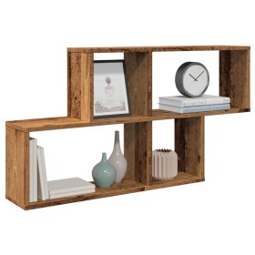 Estante de pared madera de ingeniería envejecida 100x18x53 cm de , Estantes y estanterías - Ref: Foro24-856592, Precio: 38,70...