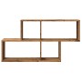 Estante de pared madera de ingeniería envejecida 100x18x53 cm de , Estantes y estanterías - Ref: Foro24-856592, Precio: 38,70...