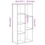Estantería madera envejecida 50x25x104 cm de , Librerías y estanterías - Ref: Foro24-855964, Precio: 67,22 €, Descuento: %