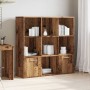 Estantería de madera de ingeniería envejecida 98x29x97,5 cm de , Librerías y estanterías - Ref: Foro24-855966, Precio: 93,61 ...