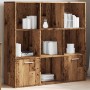 Estantería de madera de ingeniería envejecida 98x29x97,5 cm de , Librerías y estanterías - Ref: Foro24-855966, Precio: 93,61 ...