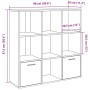 Estantería de madera de ingeniería envejecida 98x29x97,5 cm de , Librerías y estanterías - Ref: Foro24-855966, Precio: 93,61 ...