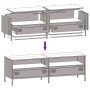 Mueble para TV acero laminado en frío negro 135x39x43,5 cm de , Muebles TV - Ref: Foro24-851334, Precio: 127,98 €, Descuento: %