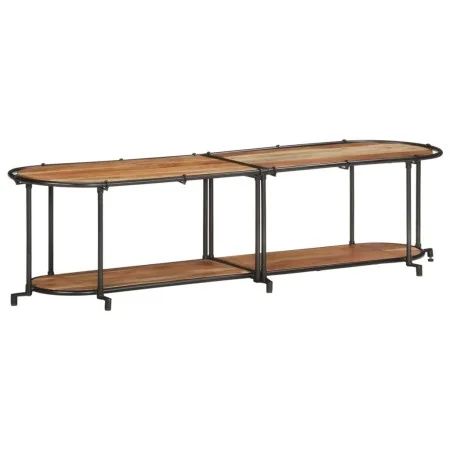 Mueble de TV madera maciza de acacia 160x42x40 cm by , CD and DVD storage - Ref: Foro24-4013492, Price: 114,83 €, Discount: %