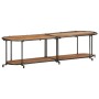 Mueble de TV madera maciza de acacia 160x42x40 cm de , Almacenamiento para CD y DVD - Ref: Foro24-4013492, Precio: 98,52 €, D...