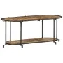 Mueble de TV madera maciza reciclada 100x42x40 cm de , Almacenamiento para CD y DVD - Ref: Foro24-4013490, Precio: 79,93 €, D...